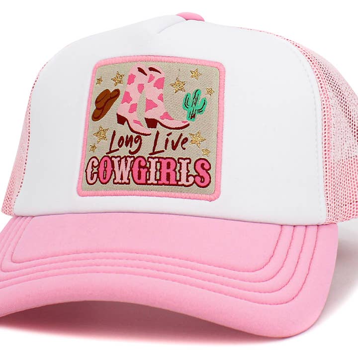 KBETHOS - Wholesale Truckerpet - Dames - Long Live Cowgirls Meshback balpet8
