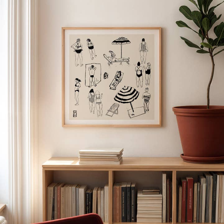 Giclée Fine Art Print "Naples Beach" for wholesale by Pascale Berkowitz Studio Art