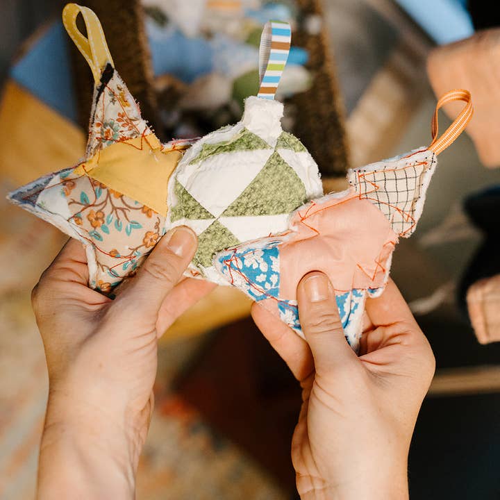Create Good Company - Wholesale Holiday Stocking - Quilt Holiday Ornaments0