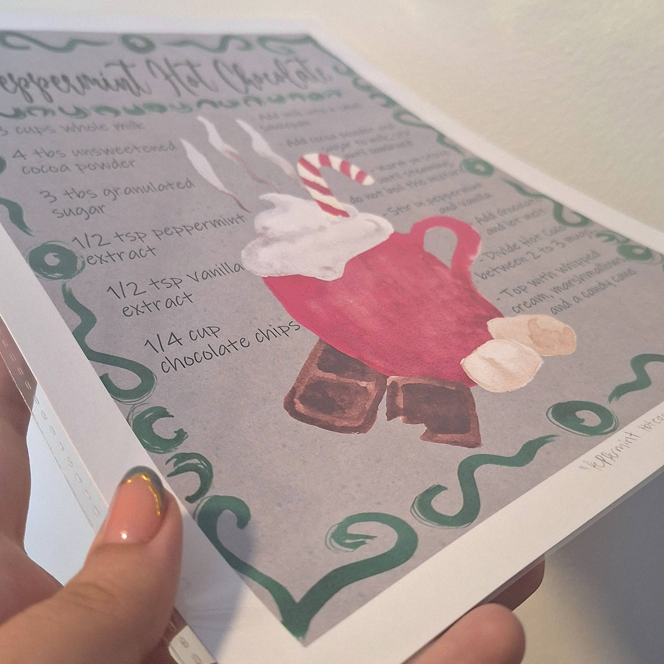 Gen Aumonier Art - Wholesale Art Print - Peppermint Hot Coco 8x10 Inch Signed Holiday Art Print7