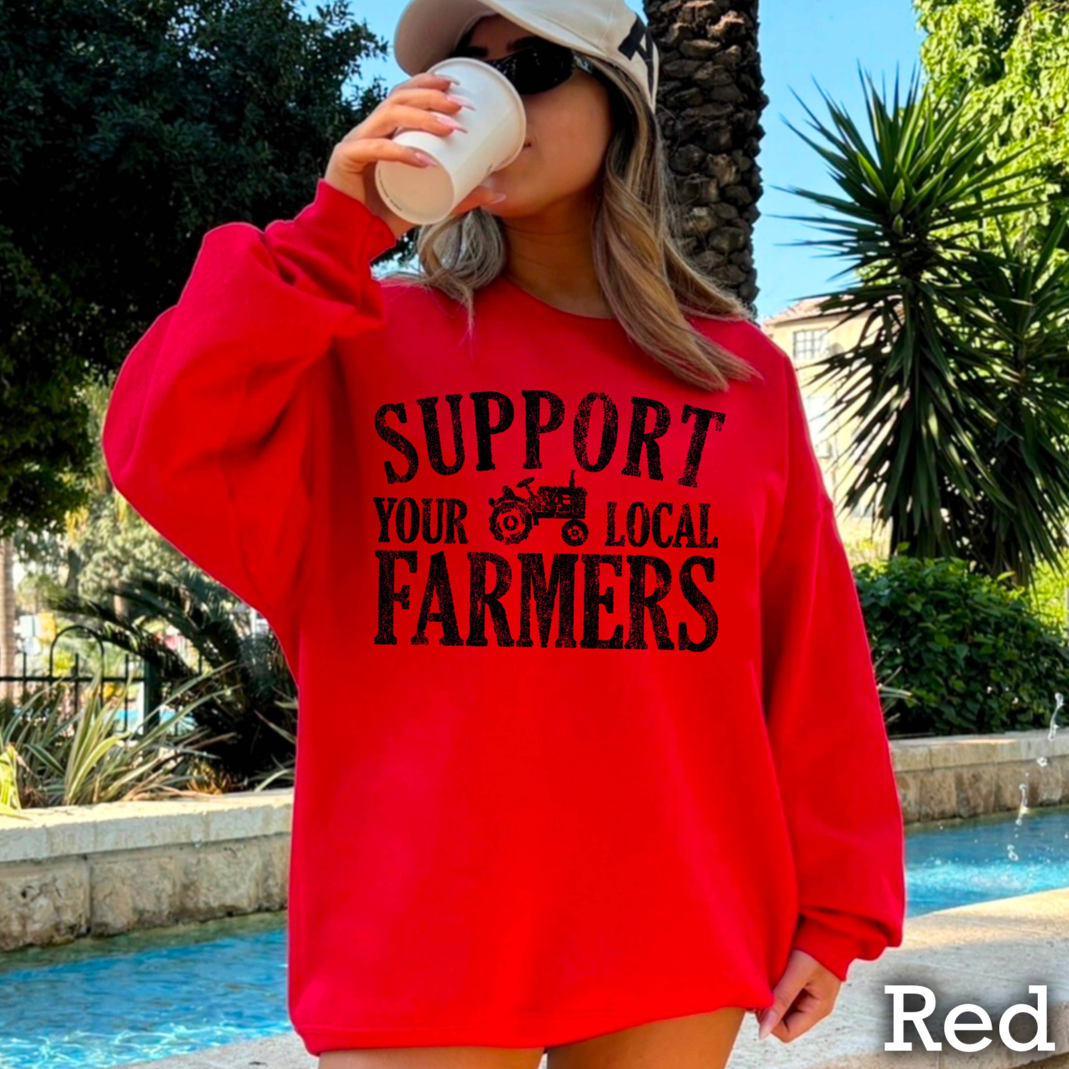 Shoppe SHC - Wholesale Graphic Sweatshirt - Women's - Support Your Local Farmers Women’s  Graphic Sweatshirt5