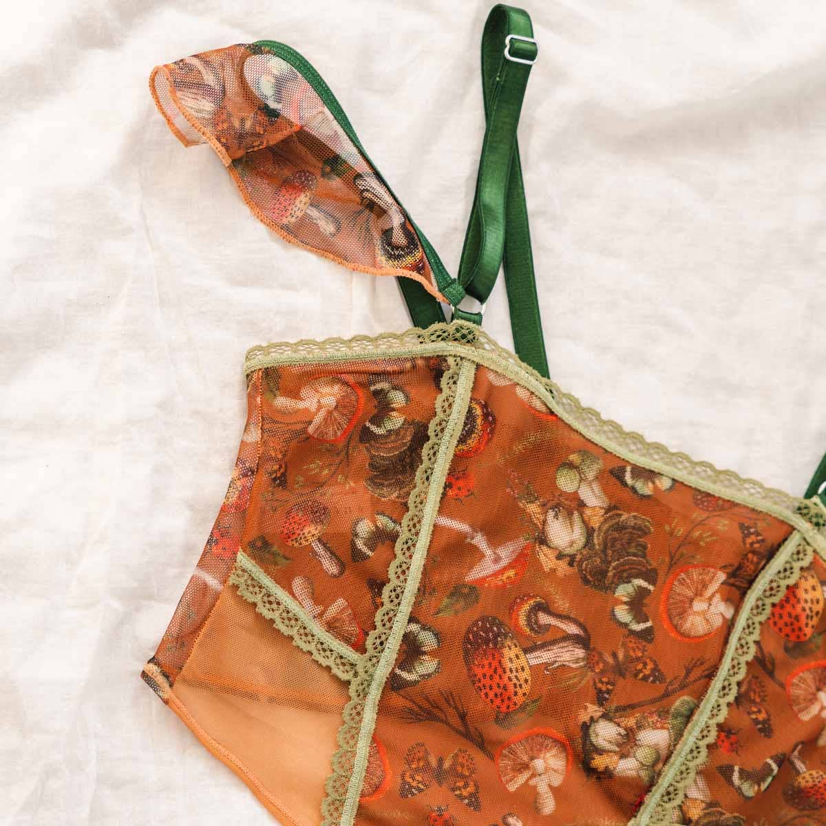 Mushroom Fairy Printed Corset for wholesale on Faire4