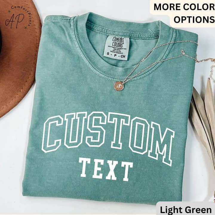 APComfortPrints - Wholesale T-Shirt (Graphic) - Unisex - Custom Text Comfort Colors® T-Shirt5