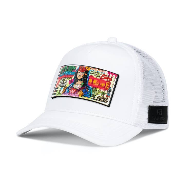 PARTCH Fashion Trucker Hat White removable Mona Art PARTCH Clip for wholesale by PARTCH