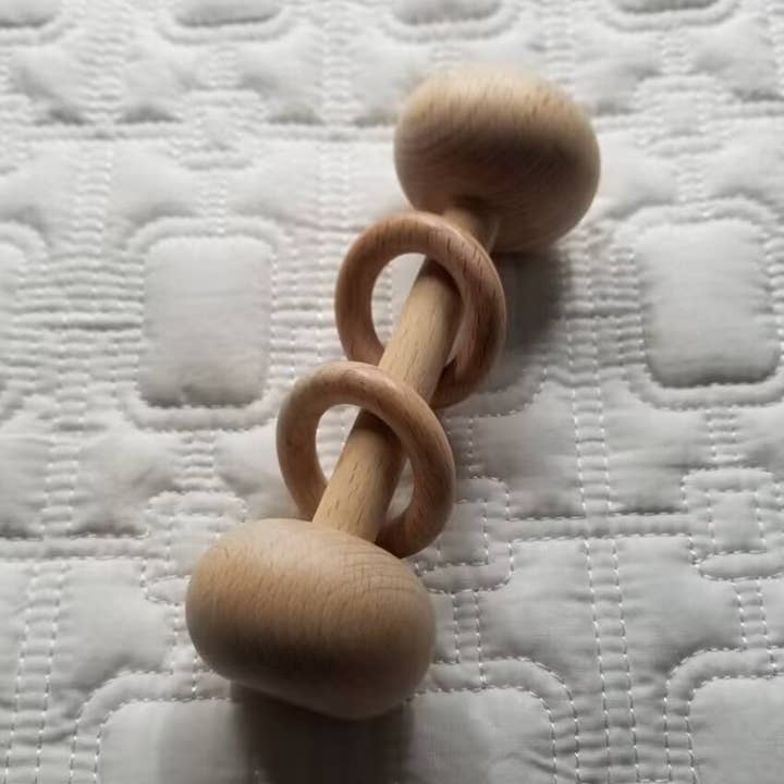 Hochet classique en bois pour bébé pour la vente par D & C TOYS