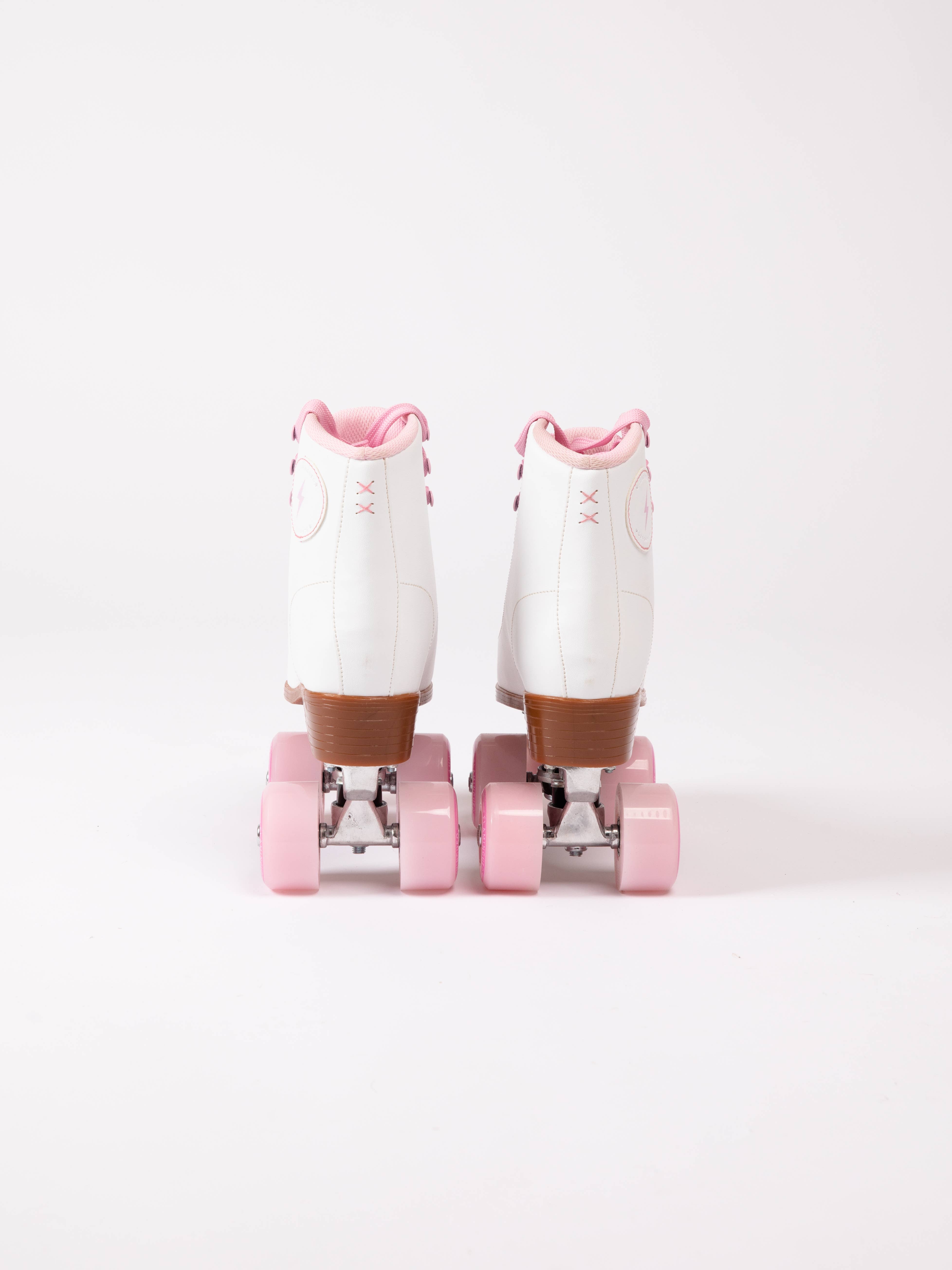 Flamingueo - Vente Patins à roulettes – femme - Flamingueo RODEO - Patins à roulettes blancs et roses pour Pâques6