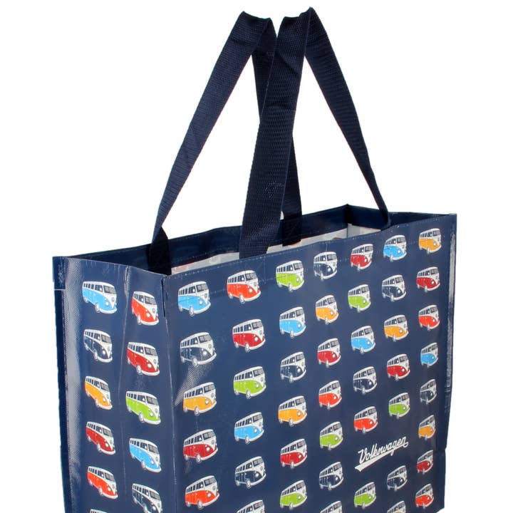 VW Bus Reuseable Large Bulk Foldable Shopper Bag - Parade for wholesale by VW Collection by BRISA