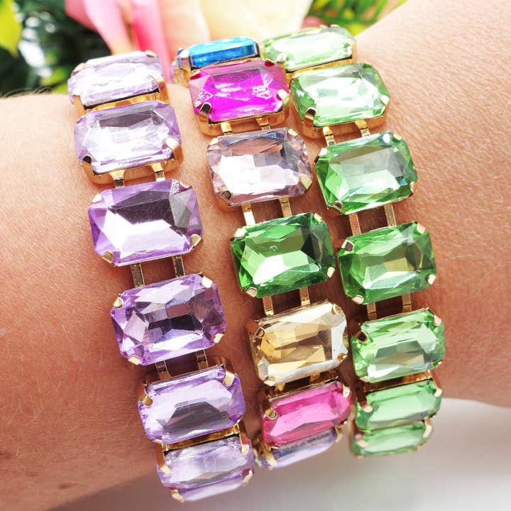 Daemon srls - Wholesale Link & Chain Bracelet - Bracciale MARGOT 2.0 con pietre sfaccettate - LUCE COLLECTION16