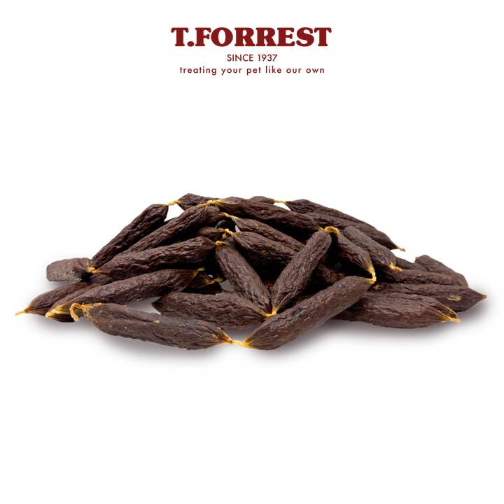 Christmas Turkey & Stuffing Mini Sausages for wholesale by BARK + RIDE