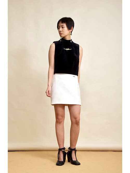 VOLROSE – wholesale Blus - Dam – Sammet topp - Lala - Svart1