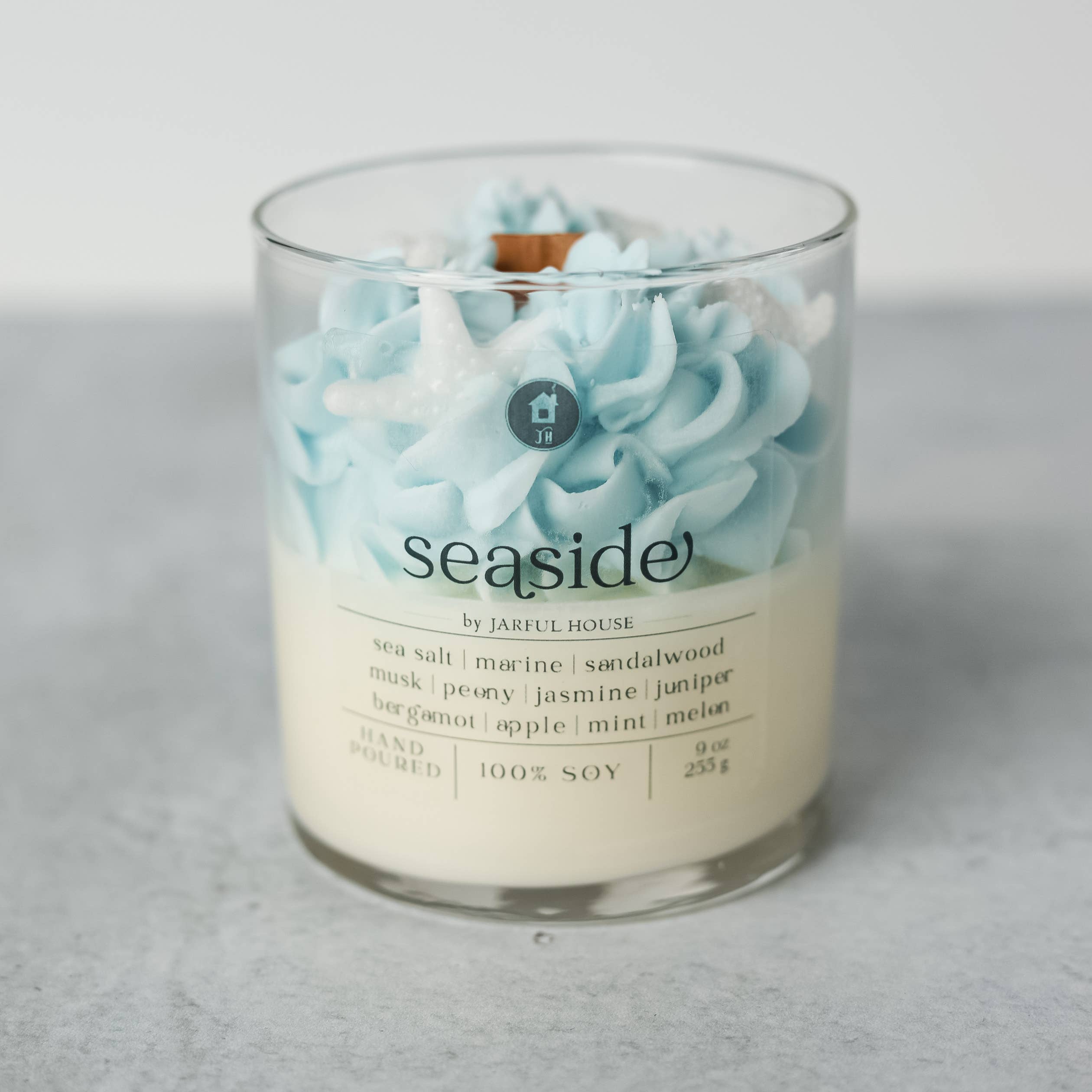 Jarful House - Wholesale Jar/Filled Candle - Dessert Candle Seaside 9oz