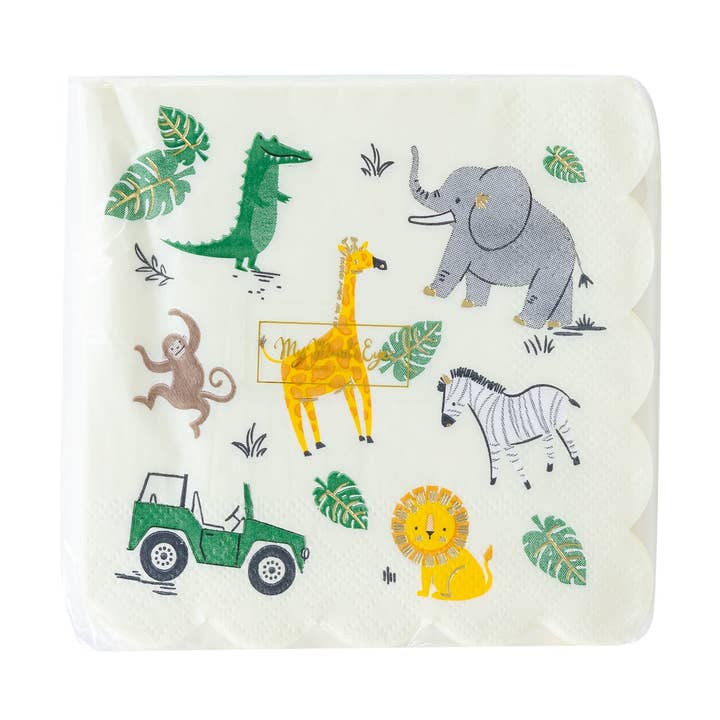 SAF938 - Safari Cocktail Paper Napkin for wholesale by My Mind’s Eye