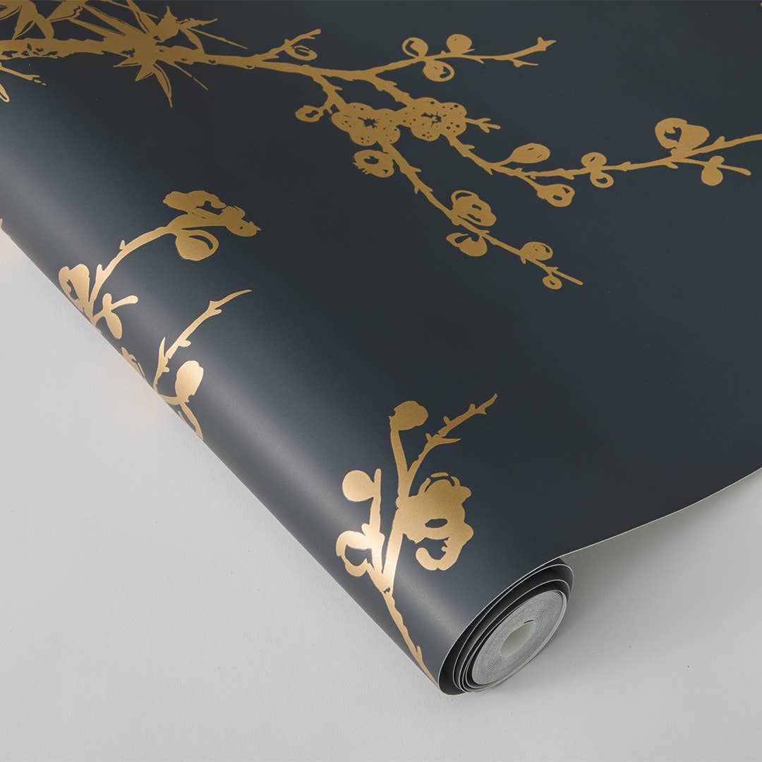 Tempaper & Co ® – Engroshandel Tapetrulle – Fuglekiggeri sort skræl og pind tapet, 60 sq. ft.5