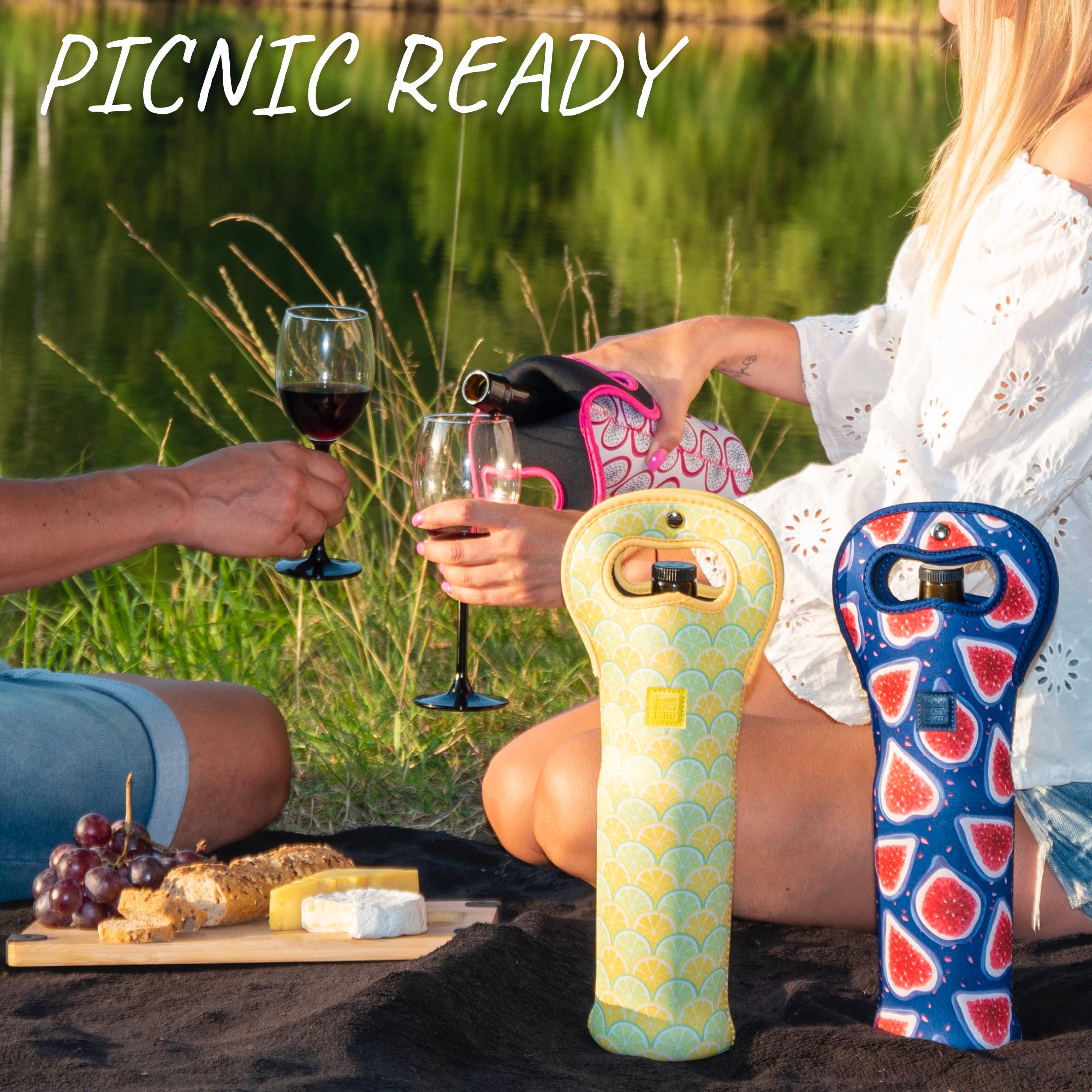 MADE EASY KIT – wholesale Wine tote – Made Easy Kit Insulated Wine Tote Neoprene Carrier Set of 36