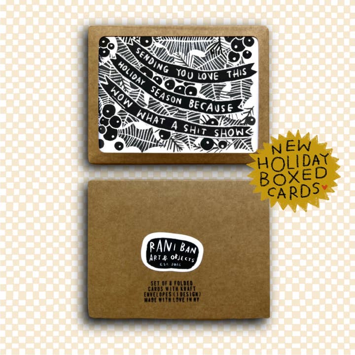 HOLIDAY SHIT SHOW Holiday Card Set for wholesale by RANI BAN CO