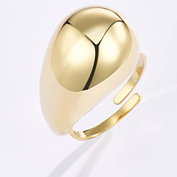 BYREN | ÉLINE L'ATELIER – wholesale Band/Stackad Ring – 424RX20 vattendroppring i rostfritt stål0