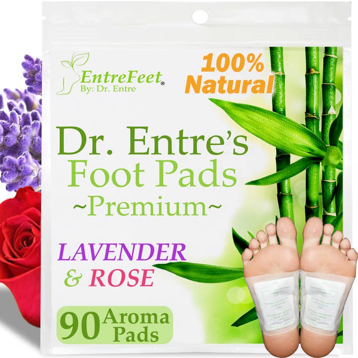 EntreFeet - Vendita all'ingrosso Maschere piedi - Cerotti Detox per Piedi Dr. Entre con Lavanda e Rosa, confezione da 101