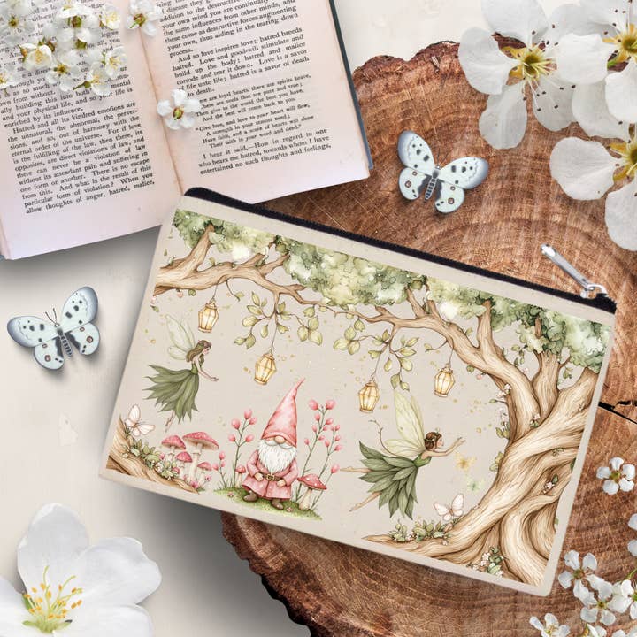 Cotton pouch The Forest of Imagination for wholesale by Les Moonettes