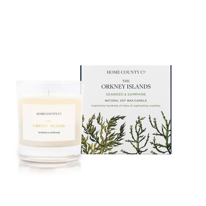 The Orkney Islands - Seaweed and Samphire Candle for wholesale by Home County Co.