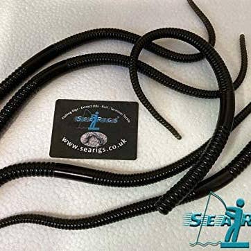 SEARIGS UK LTD – wholesale Sporting accessories – 5 x 9" (23cm) Black Lugworm Sea Fishing Lures1