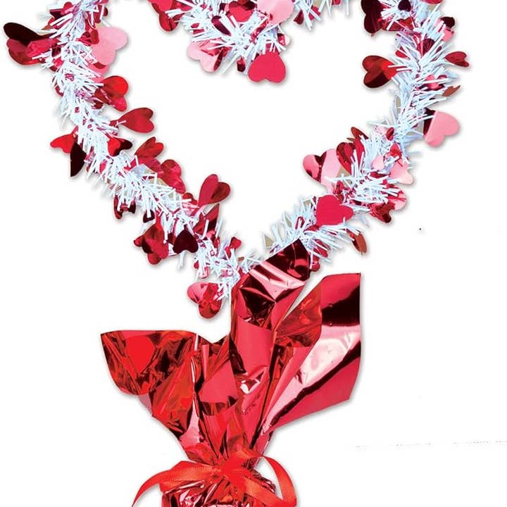 Gleam 'N Shape Herz-Mittelstück - Rot & Weiß für den Großhandel von Caufield's Novelty