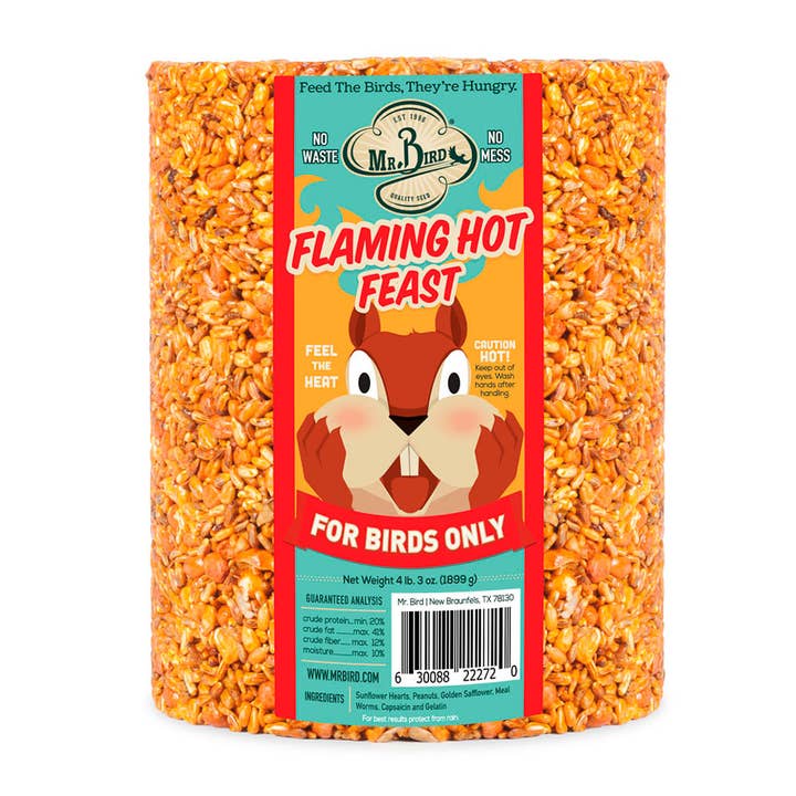 Mr Bird - Wholesale Pet Food - Not Cat/Dog - Flaming Hot Feast Cylinder - Large