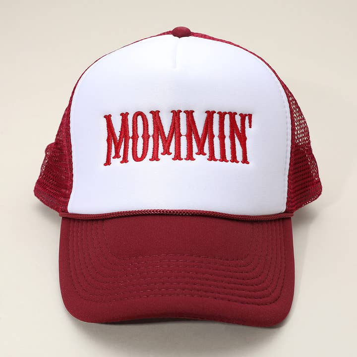 Sensibling Corp. - Wholesale Trucker Hat - Women's - MOMMIN Embroidered Mesh Back Trucker Hat