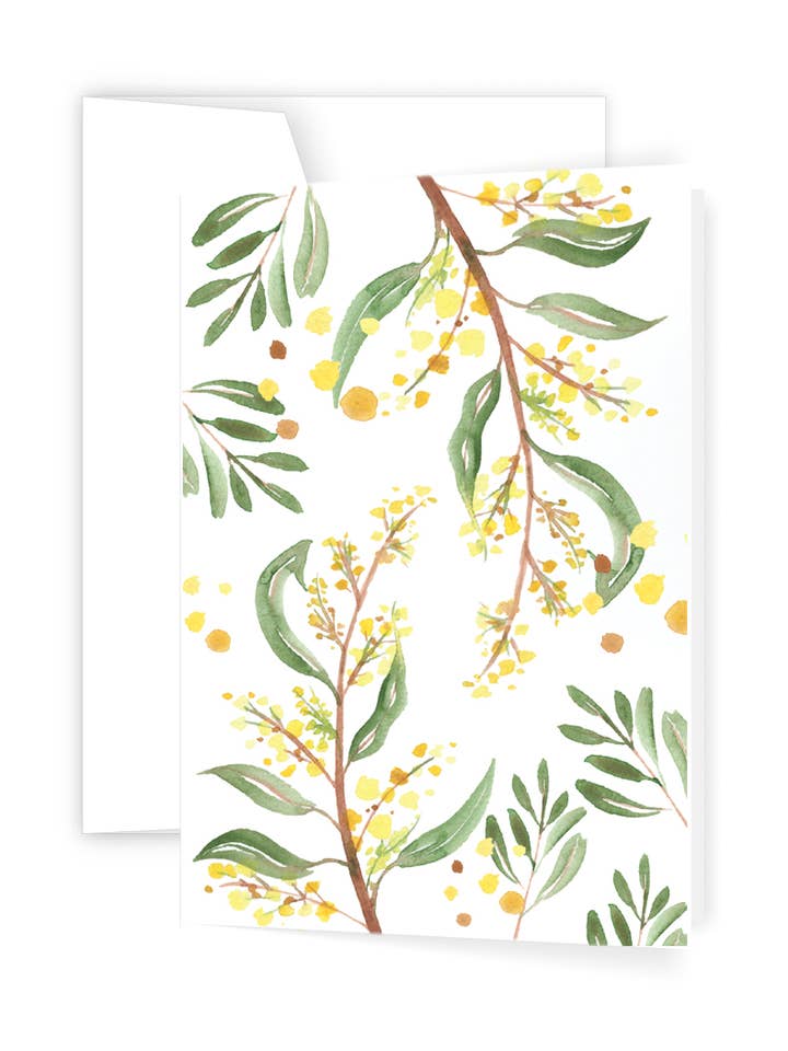 Australian Wattle - Card for wholesale by Ellen Walsh Designs