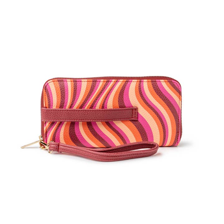 DM Merchandising - Wholesale Clutch Bag - Women's - Kedzie Patterned Eclipse Zip-Around Clutch Assortment