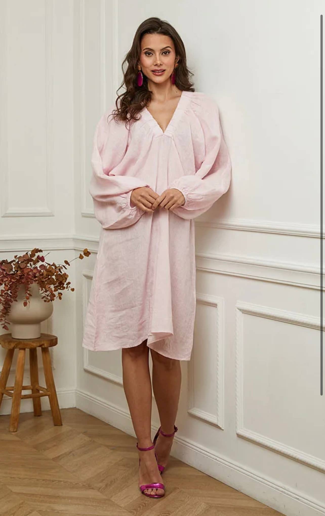 LÉA & LUC - Wholesale Dress - Women's - 100% linen dress REF. 7213632