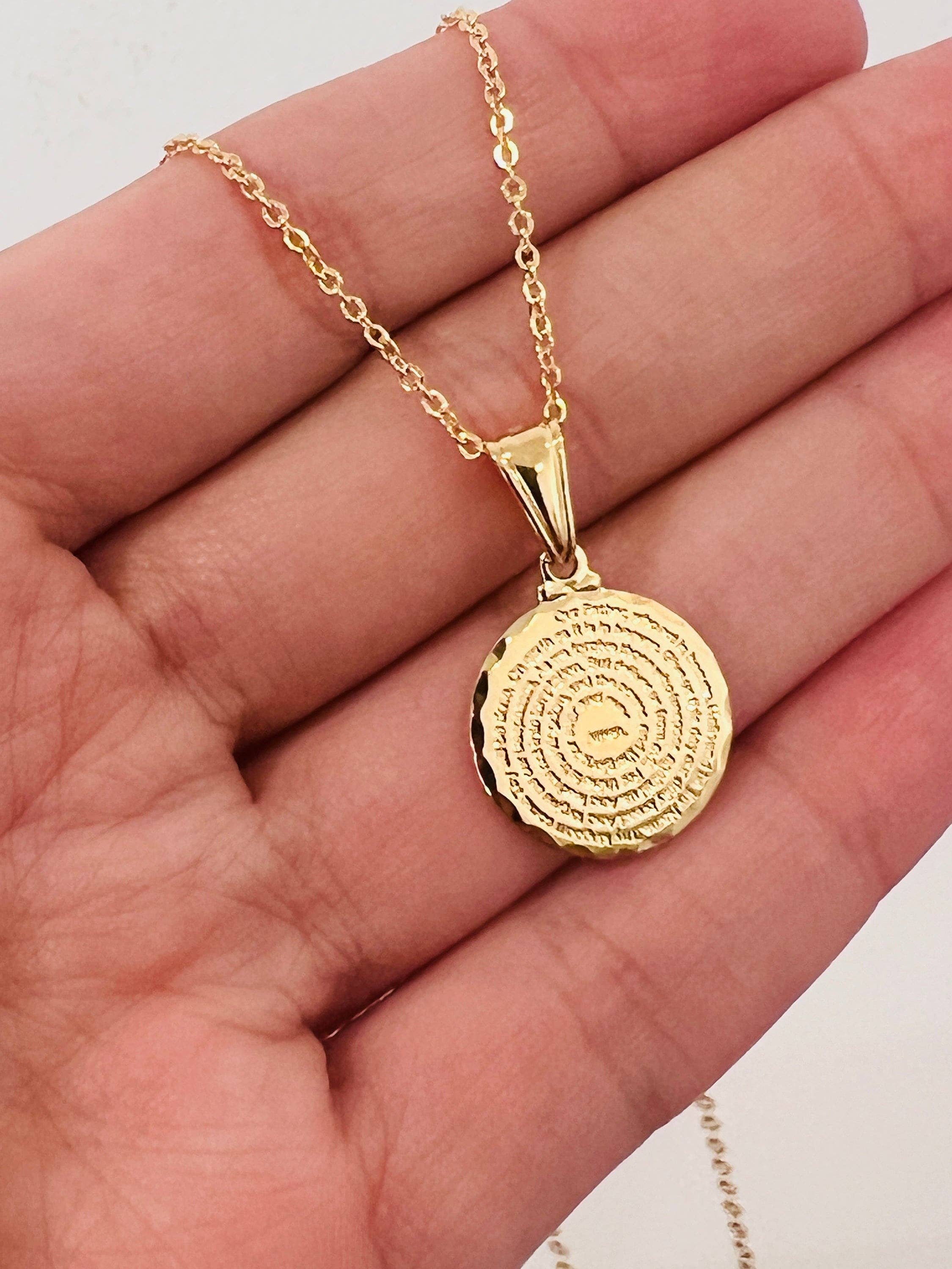 Haus of Monogram - Wholesale Pendant/Charm Necklace - Gold Filled Our Father Necklace | Faithful Daily Prayer1