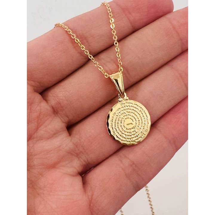 Haus of Monogram - Wholesale Pendant/Charm Necklace - Gold Filled Our Father Necklace | Faithful Daily Prayer1