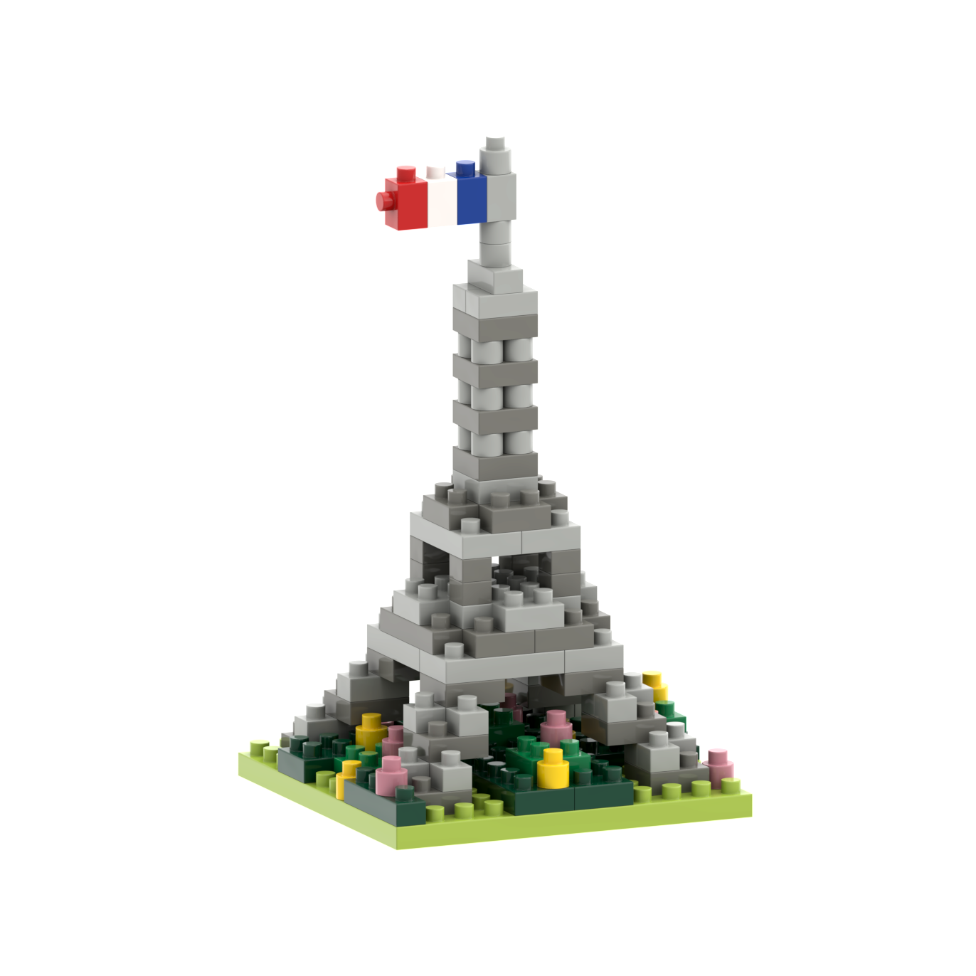 Brixies - Wholesale Build-a-Toy - Kids - BRIXIES Eiffel Tower postcard2