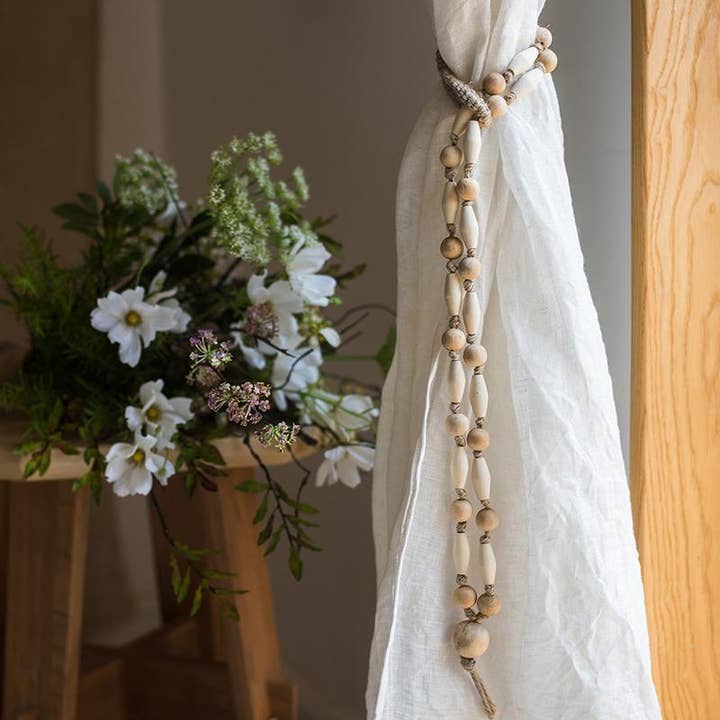 Rustic Reach - Wholesale Curtain Tieback - Solid Wood Handmade Rustic Curtain Tiebacks