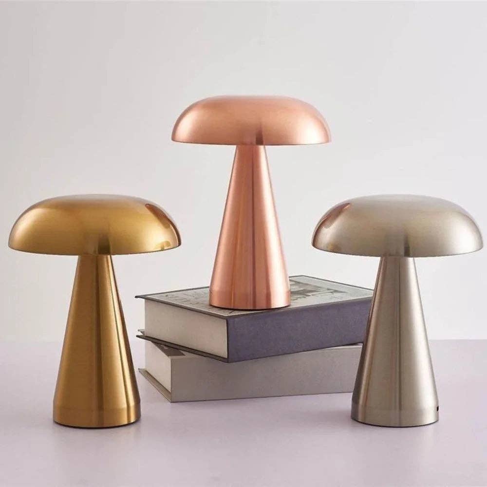 BRECK + FOX - Vente Lampes d'appoint/de bureau - Lampe champignon à LED portable BRECK + FOX1