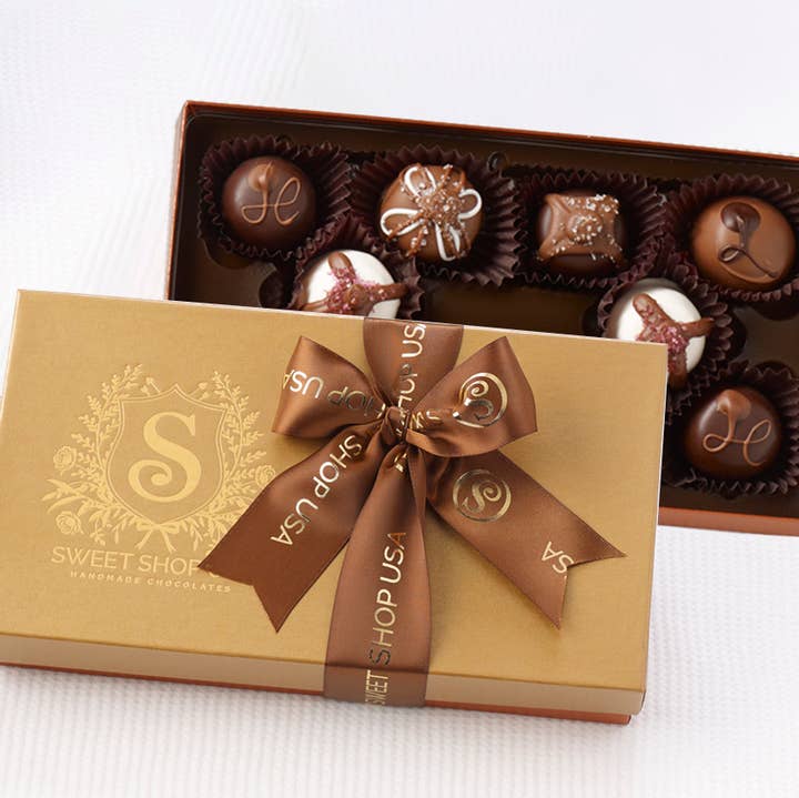 Sweet Shop USA - Wholesale Chocolate Box - 10oz 10pc Assorted Truffles Signature Collection