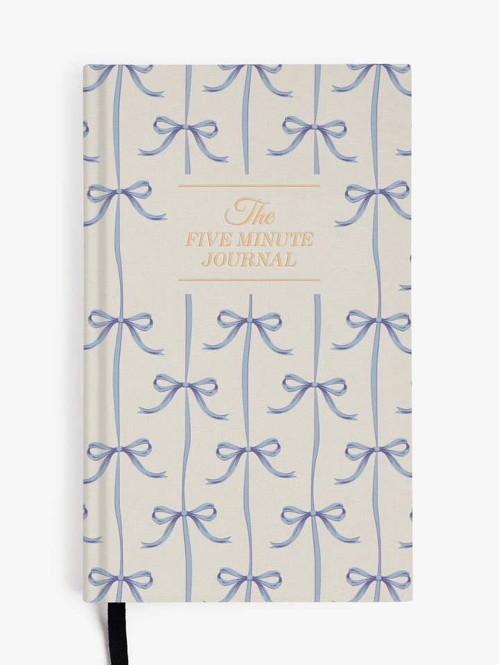 The Five Minute Journal Blue Bow | Exclusive Print for wholesale by Intelligent Change