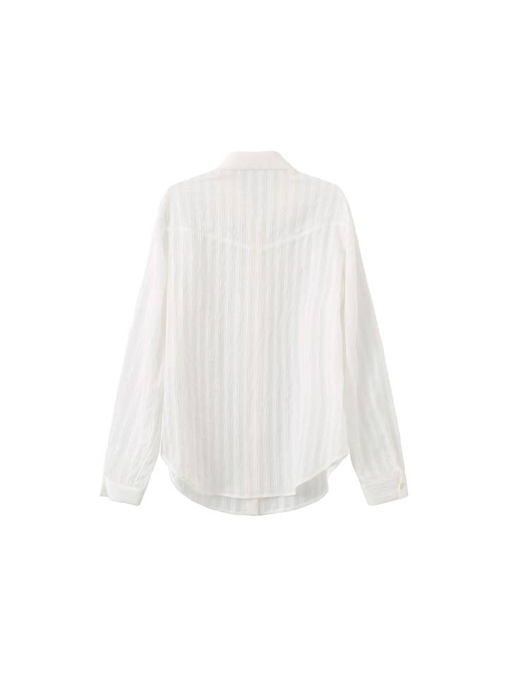CUBIC - Wholesale Blouse - Women's - Striped Classic Shirt18