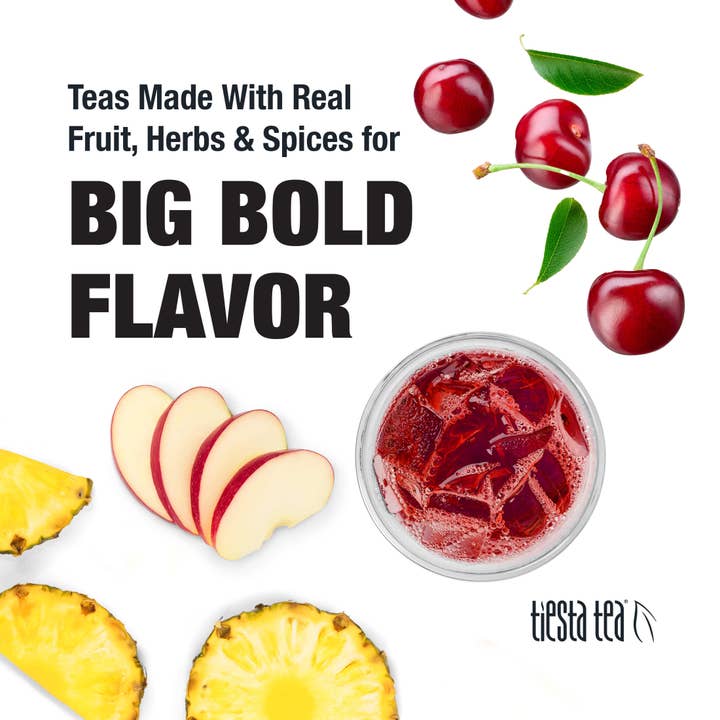 Tiesta Tea Company - Wholesale Tea bags - Cherry Punch Cold Brew 64oz Pitcher Packs (10pack)4