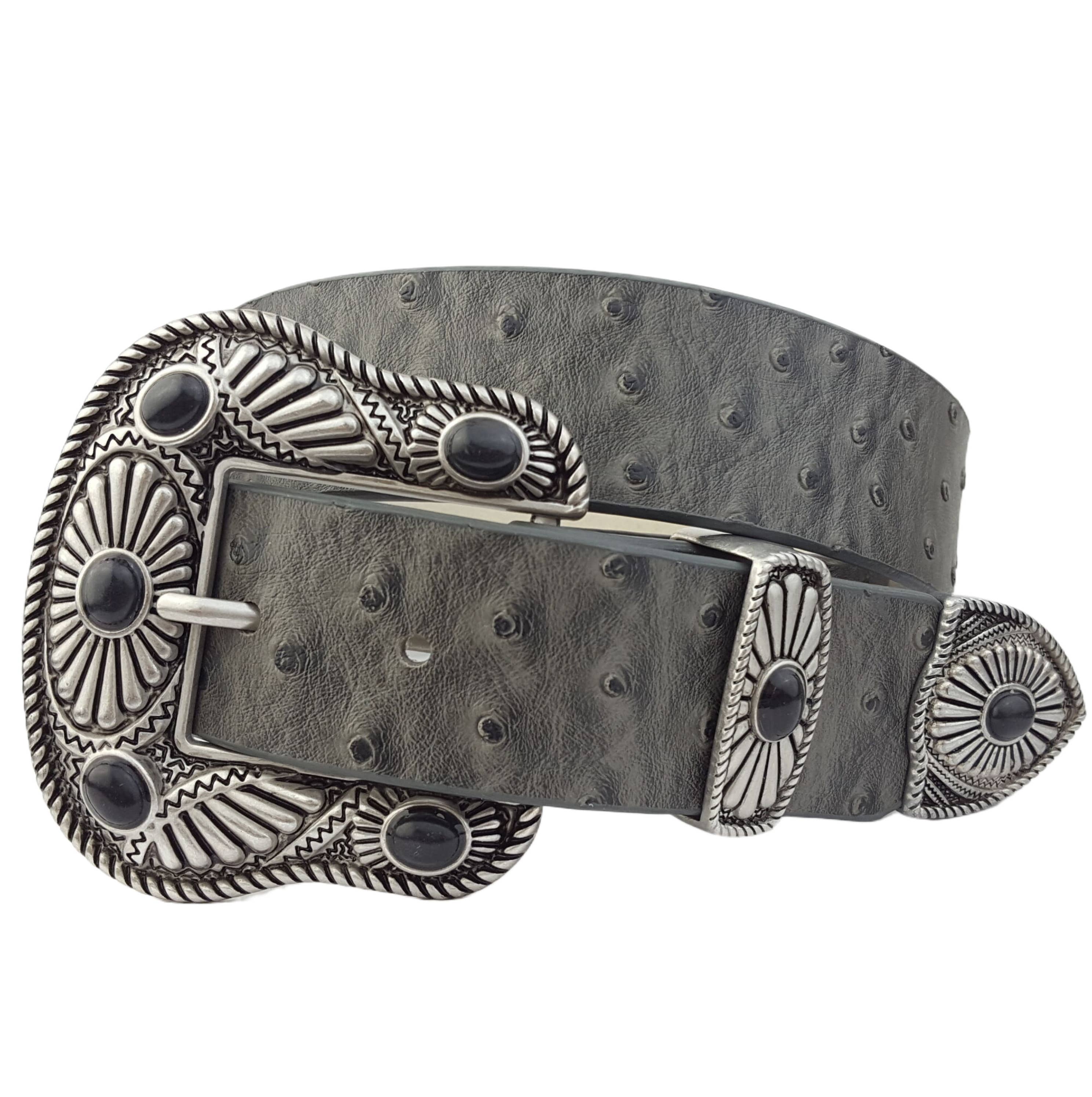 Axesoria West – Cinto - Mulher por atacado – Fivela Inspirada Navajo com Cinto de Aestruz2