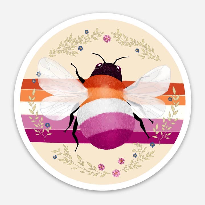 Underbrush Art - Wholesale Sticker - Gay bee stickers