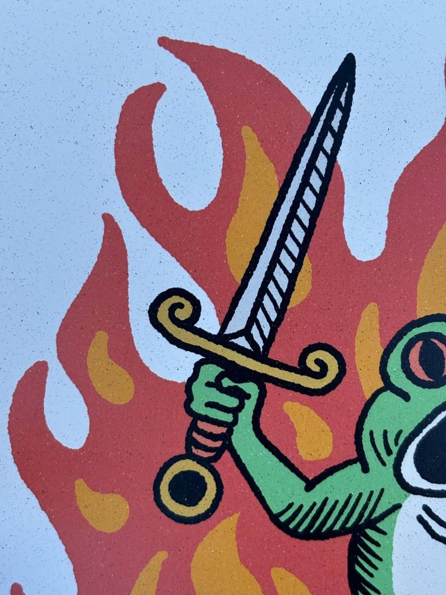 Pretty Bad Co - Wholesale Art Print - I am at my frogging limit print (3 sizes available)3