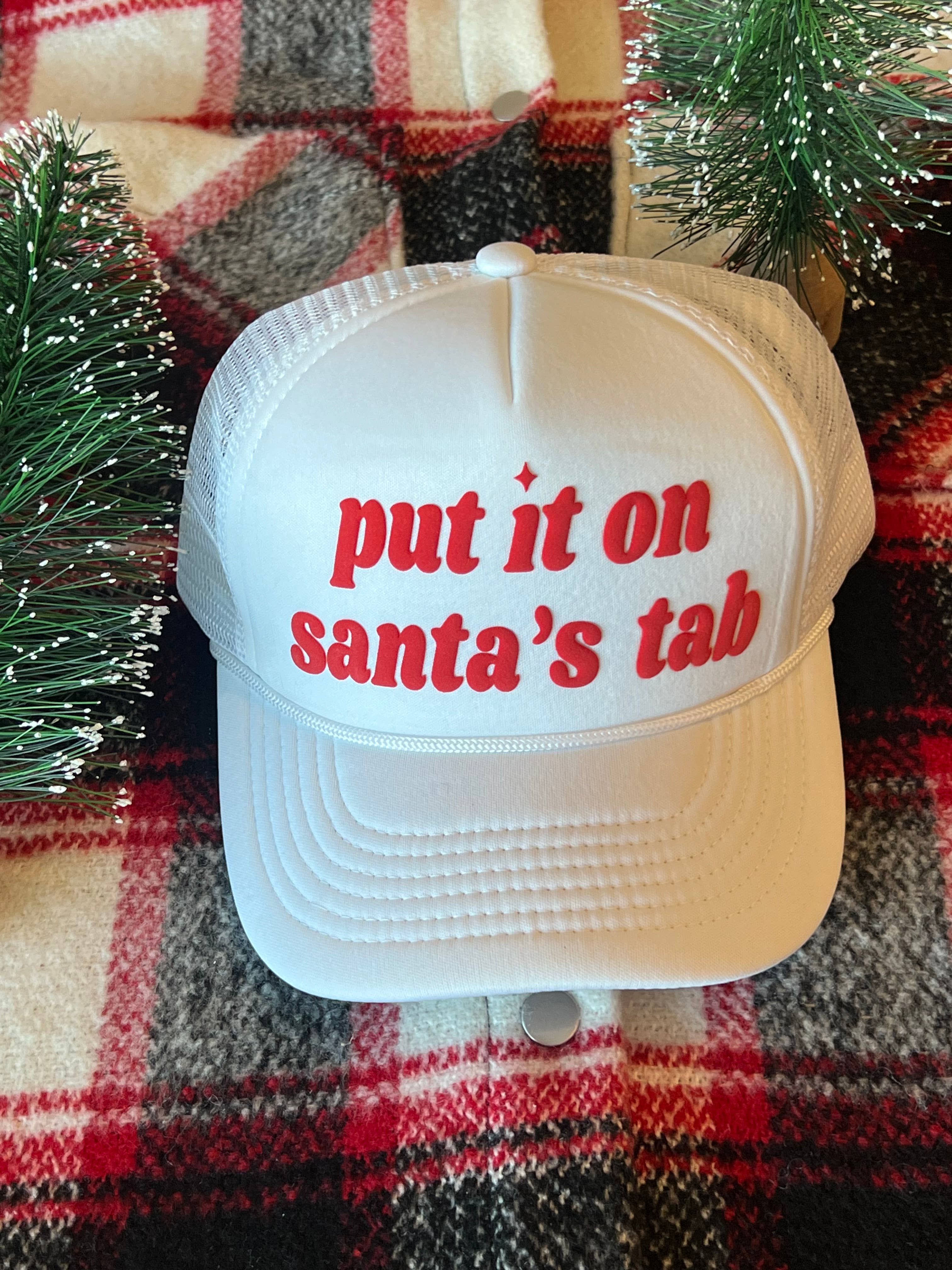 Malibu and Mint - Wholesale Trucker Hat - Women's - Put It On Santa's Tab Trucker Hat
