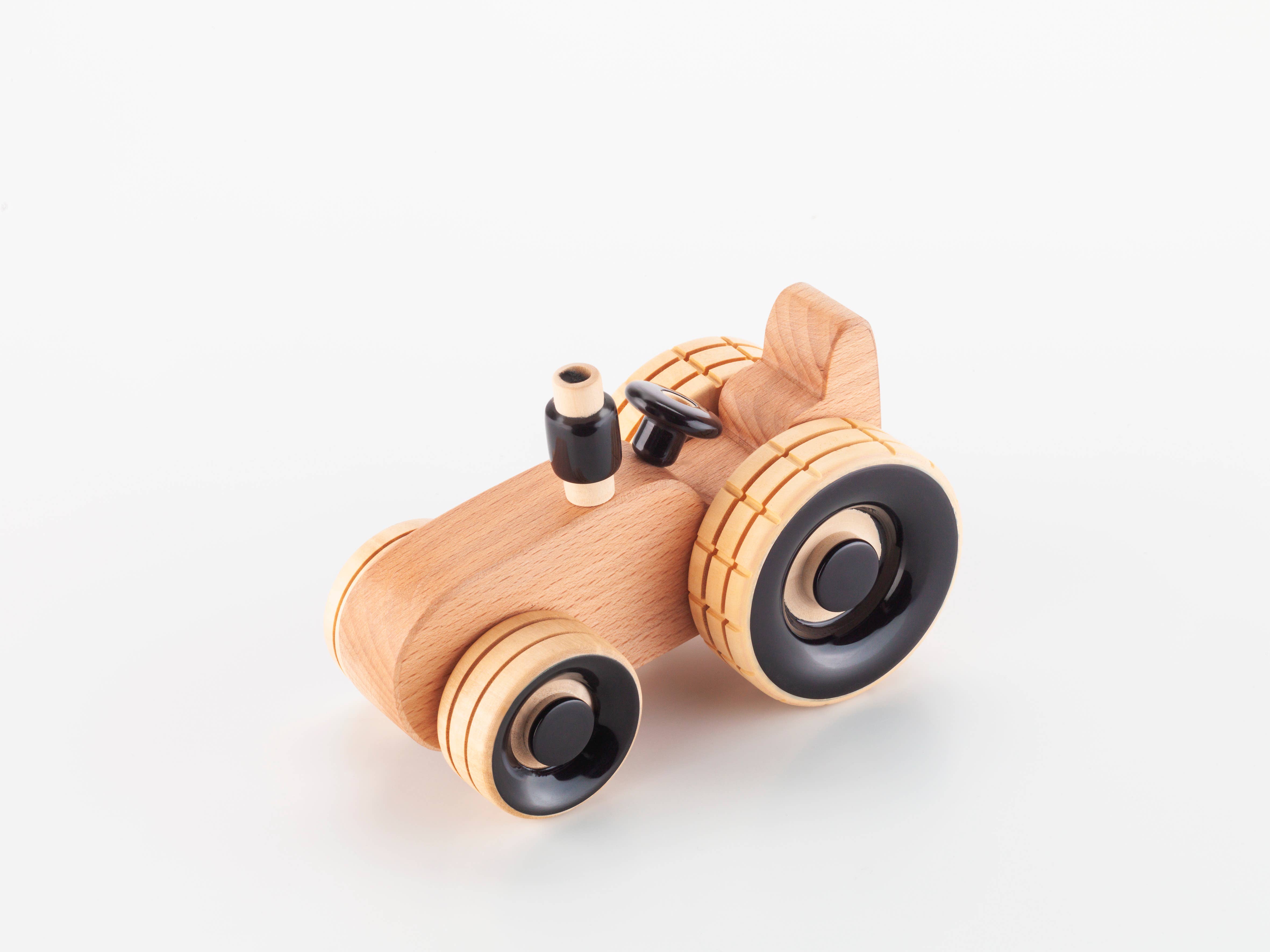 Storytelling Products by Mark Hachmann Consulthink UG - Wholesale Wood Toy - Kids - Wooden Tractor Black2