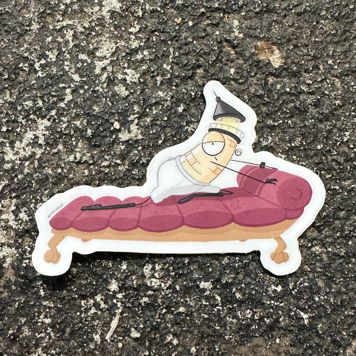 Sexy Lighthouse Costanza Pose Sticker for wholesale by FortHouse Studios