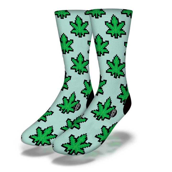 NFT Weed Teal for wholesale by Savvy Sox