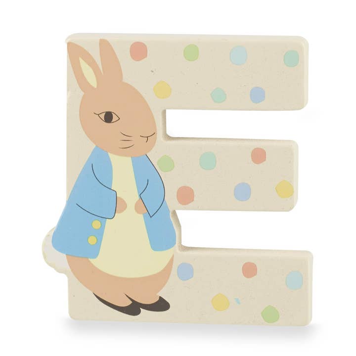 Peter Rabbit™ Wooden letter E for wholesale by Orange Tree Toys