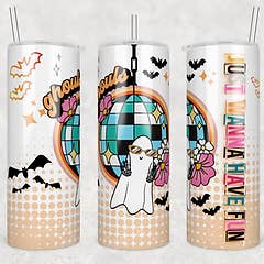 Spooky Just wanna have fun Halloween tumbler for wholesale by Countryside Savage
