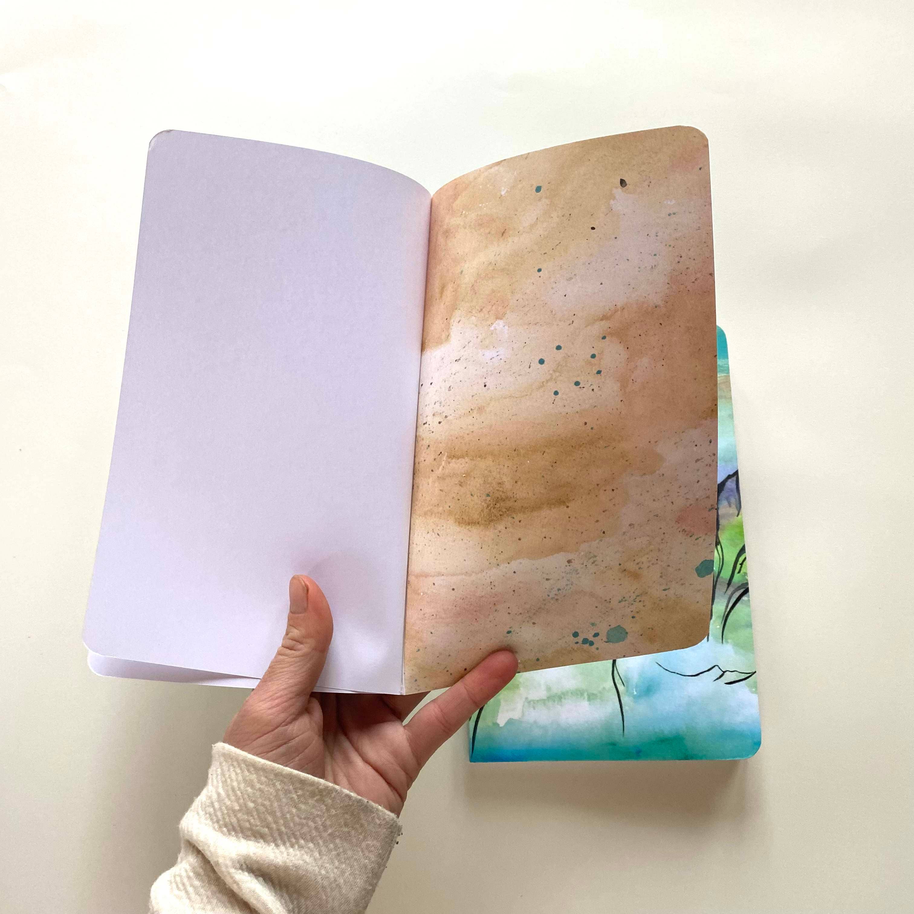 Sarah Uhl - Wholesale Notebook - Mountain Art Notebook : Glass Mountain2