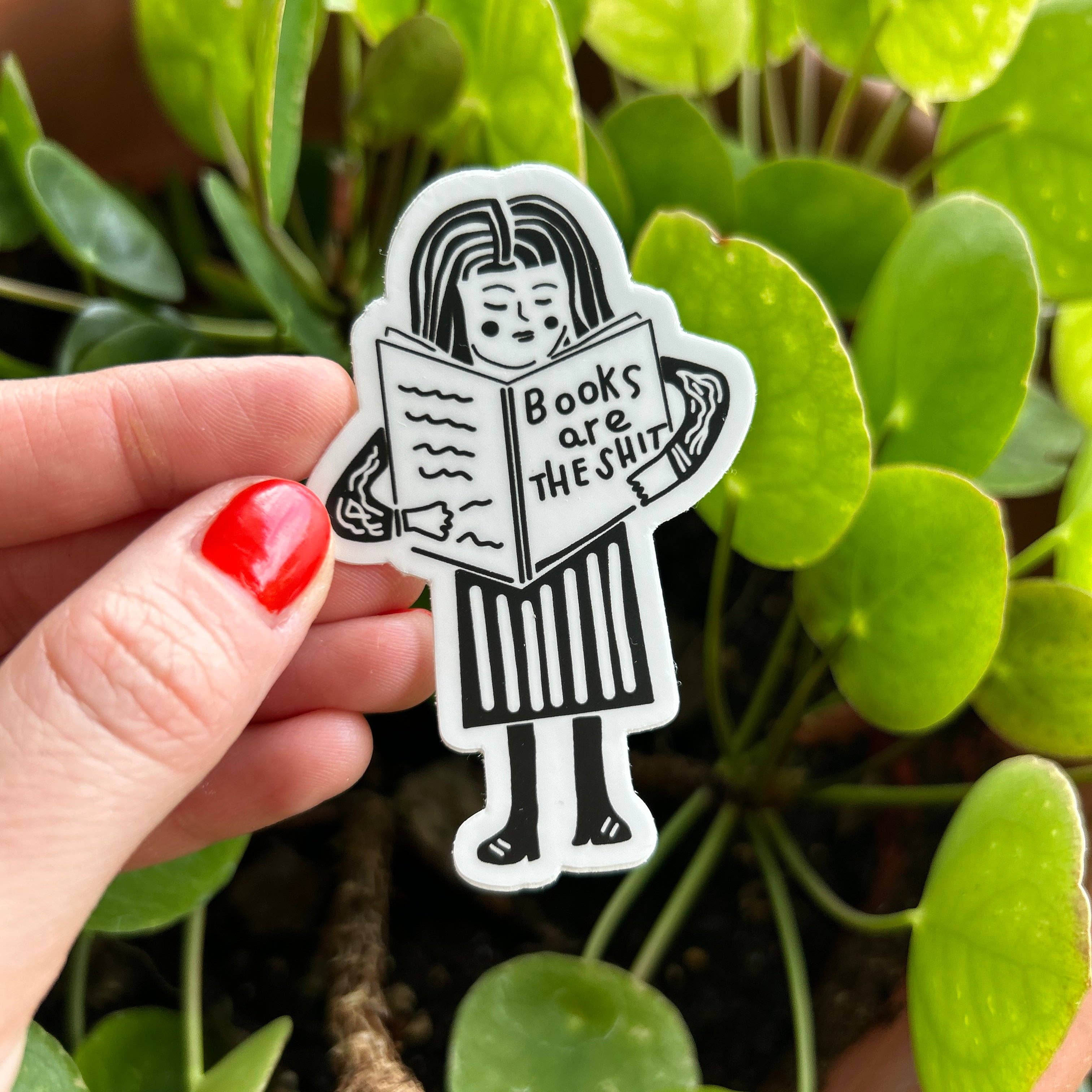 Rare Press - Wholesale Sticker - Books are the Shit Vinyl Sticker